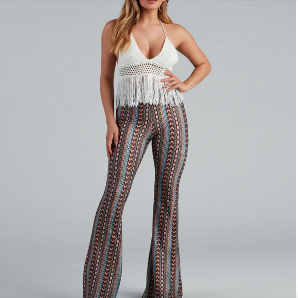 Never Worn. Windsor Wild At Heart Crochet Halter Top Size Small
